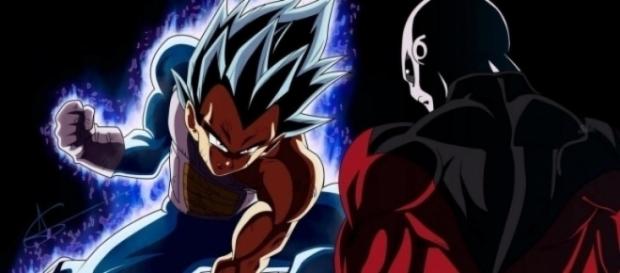 Vegeta approaches the ultra instinct transformation Vegeta approaches the ultra instinct transformation