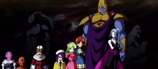The warriors of Universe 2 in the Tournament