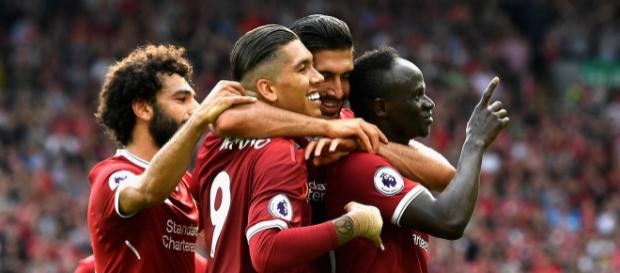 Liverpool players celebrate Sadio Mane's goal in the past. (Image Credit: Cakeor Death/Flickr) Liverpool players celebrate Sadio Mane's goal in the past. (Image Credit: Cakeor Death/Flickr)