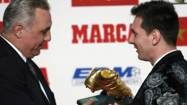 Lionel Messi et le soulier d'or !