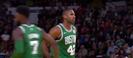 Al Horford is pleased as the Celtics stepped up on offense in their win over the Magic -- FreeDawkins via YouTube