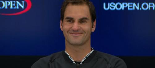 Roger Federer during a press conference at 2017 US Open/ Photo: screenshot via US Open Tennis Championships channel on YouTube