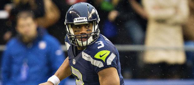 Russell Wilson passed for two touchdowns and ran for another one. (Image via Larry Maurer/Wikimedia Commons) Russell Wilson passed for two touchdowns and ran for another one. (Image via Larry Maurer/Wikimedia Commons)