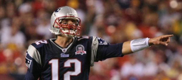 Tom Brady throws for four touchdowns in win. (via Wikimedia Commons - Keith Allison) Tom Brady throws for four touchdowns in win. (via Wikimedia Commons - Keith Allison)