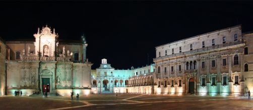 La magnifica Piazza Duomo a Lecce.