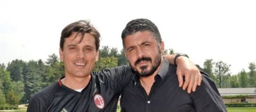 Passaggio di consegne tra Vincenzo Montella e Gennaro Gattuso, già alla guida della squadra primavera