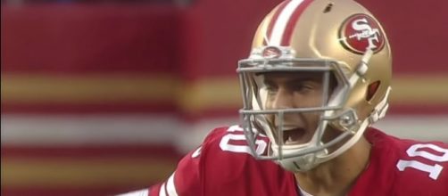 Quarterback Jimmy Garoppolo had his first taste of action as a member of the San Francisco 49ers -- NFL via YouTube