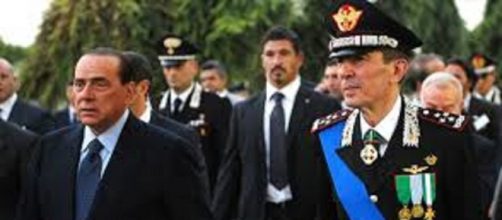 Silvio Berlusconi con il generale Gallitelli