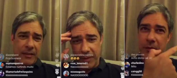 Bonner protagoniza 'briga' ao vivo com namorada e sobra até para Fátima Bonner protagoniza 'briga' ao vivo com namorada e sobra até para Fátima