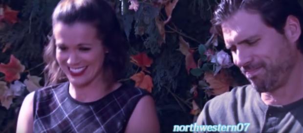 Chelsea and Nick share a secret from New Orleans with Billy and Phyllis. (Image via Northwestern07 Youtube screencap). Chelsea and Nick share a secret from New Orleans with Billy and Phyllis. (Image via Northwestern07 Youtube screencap).
