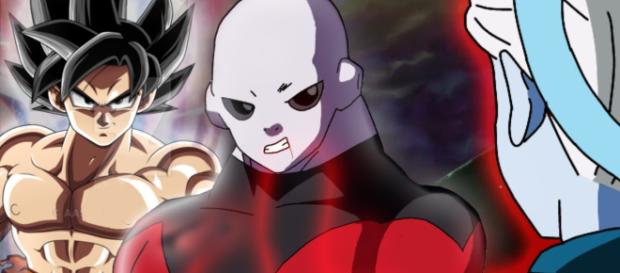 Goku y Jiren en un terrible y feroz combate Goku y Jiren en un terrible y feroz combate