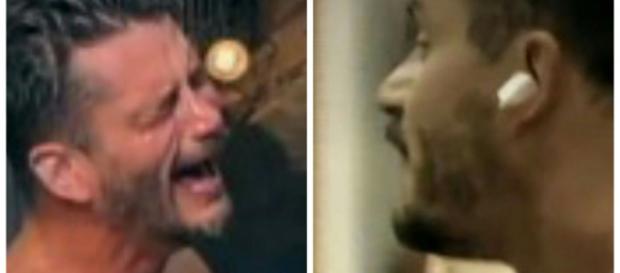 Marcos Harter chora após discussão com Monick Marcos Harter chora após discussão com Monick