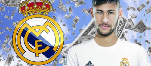 Neymar con la camiseta del Real Madrid