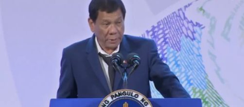 Philippine President Rodrigo Duterte at a briefing. - [ Philippines Daily News / YouTube screencap]