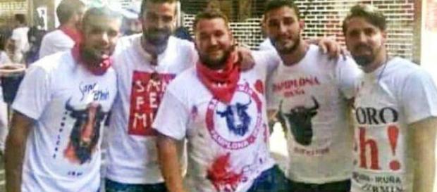 Una fotografía de la Manada en San Fermín. Una fotografía de la Manada en San Fermín.