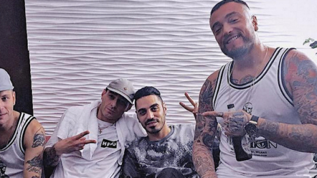 Clementino, Fabri Fibra, Marracash e Guè Pequeno.