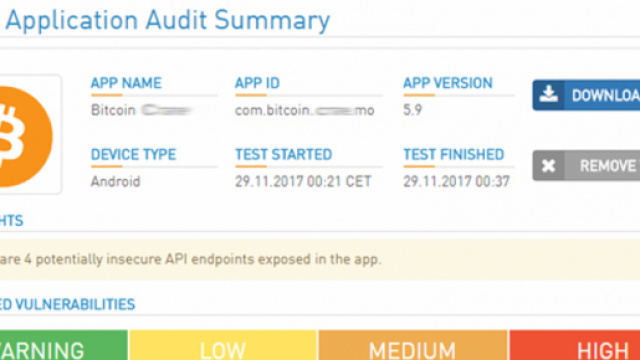 Schermata del pdf di verifica delle vulnerabilit&agrave; delle app Android.