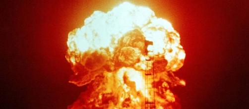 Nuclear explosion. - [image courtesy Defense Department Wikimedia commons]