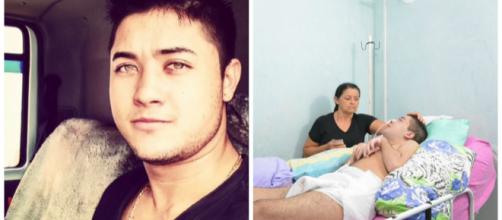 Rogerinho, de Alterosa - MG, ficou em estado vegetativo após ser picado por abelha (Foto: Página Juntos Com Rogerinho)