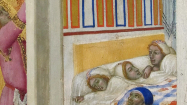 "La carità di San Nicola" di Ambrogio Lorenzetti (Louvre)