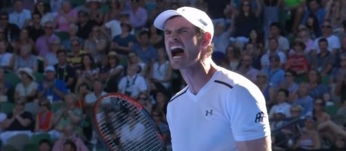 Andy Murray during the 2017 Australian Open/ Photo: screenshot via Australian Open TV channel on YouTube