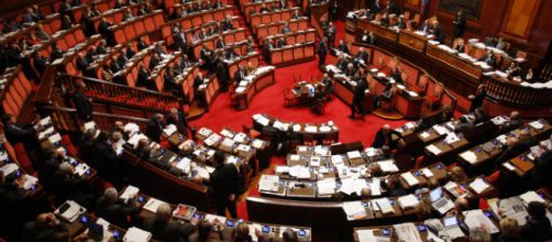Parlamento italiano durante lo svolgimento dei consueti lavori