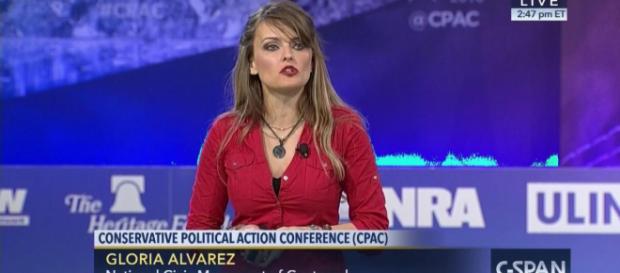 Gloria Alvarez, conferencista guatemalteca. Gloria Alvarez, conferencista guatemalteca.