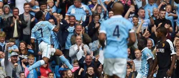 Manchester City winger, Raheem Sterling, celebrates his goal in a past match. (Image Credit: MekyCM/Flickr) Manchester City winger, Raheem Sterling, celebrates his goal in a past match. (Image Credit: MekyCM/Flickr)