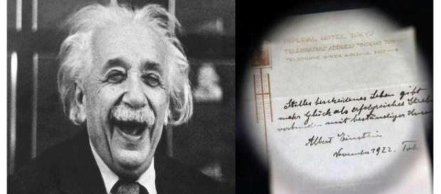 O segredo de Einstein para a Felicidade – Uma ‘gorjeta’ que vale mais de 1 milhão de euros’' O segredo de Einstein para a Felicidade – Uma ‘gorjeta’ que vale mais de 1 milhão de euros’'
