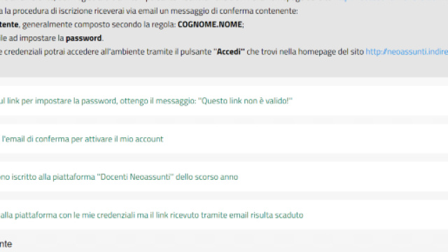 Come iscriversi all'ambiente Indire per i neoassunti 2017/2018