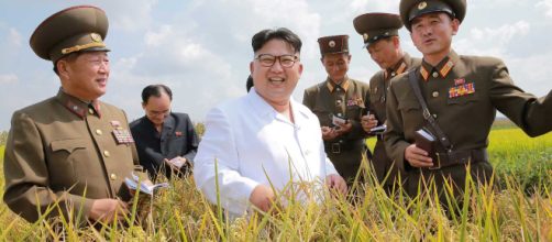 Kim Jong Un ispeziona una cooperativa agricola (foto KCNA)