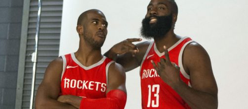 See Chris Paul being the best hype man for James Harden after ... - usatoday.com