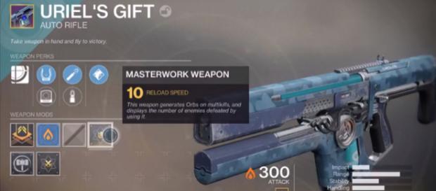 A Masterwork Weapon in 'Destiny 2.' - YouTube/More Console A Masterwork Weapon in 'Destiny 2.' - YouTube/More Console