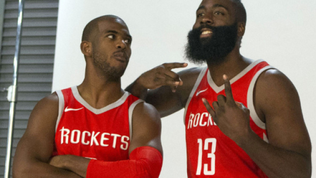 See Chris Paul being the best hype man for James Harden after ... - usatoday.com