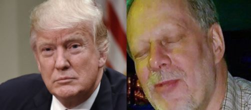 Donald Trump, Stephen Paddock, via Twitter