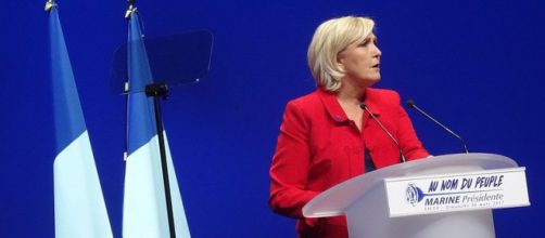 Marine Le Pen, presidente del partito di estrema destra francese, Front National
