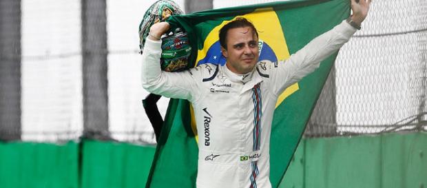 Massa, em sua primeira despedida em Interlagos Massa, em sua primeira despedida em Interlagos