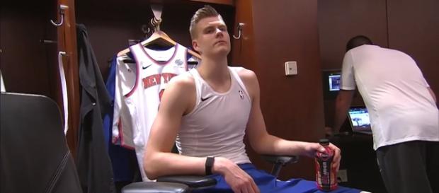 New York Knicks superstar Kristaps Porzingis (via YouTube - Sportstalk) New York Knicks superstar Kristaps Porzingis (via YouTube - Sportstalk)
