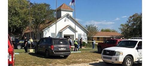 First Baptist Church in Sutherland Springs, Texas [Image Credit: Charlton/YouTube screencap]