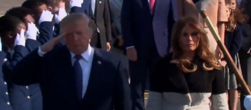 Donald Trump, Melania Trump arrive in Japan, via Twitter