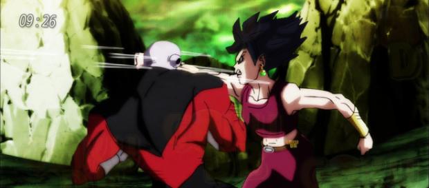 Kefura luchando contra Jiren salvajemente Kefura luchando contra Jiren salvajemente