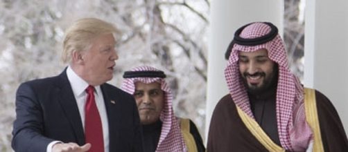 Crown Prince bin Salman meets President Trump [image via White House wikimedia commons]