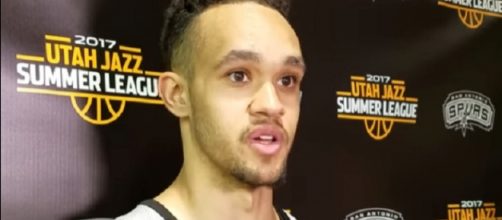 Derrick White played four games for the Spurs this season (Image Credit: Karl Schoening/YouTube)