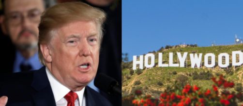 Donald Trump, Hollywood sign, via Twitter