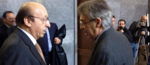 la Pallonata" - Moggi e Moratti, la stretta di mano di due nemici ... - panorama.it