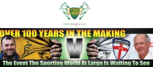 Wallabies vs Engand RL Hybrid Rugby