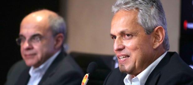 Presidente e técnico do Flamengo Presidente e técnico do Flamengo