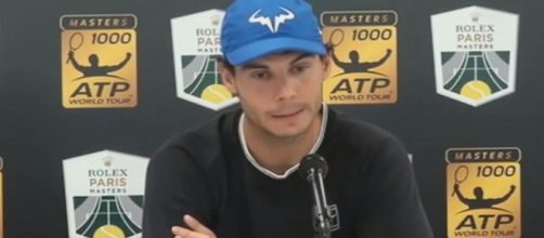 Rafael Nadal during a press conference in Paris. (Image Credit: Tennis TV channel/YouTube)
