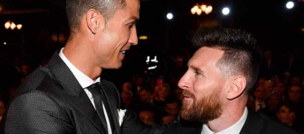 Cristiano Ronaldo com Leo Messi Cristiano Ronaldo com Leo Messi