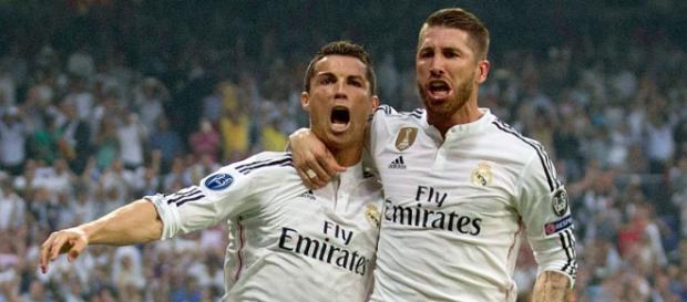 Cristiano Ronaldo com Sergio Ramos Cristiano Ronaldo com Sergio Ramos